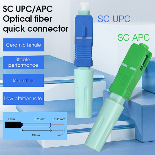 Conector Fibra Optica Sc Upc Para Ftth Herramientas Redes