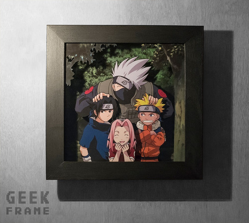 Naruto - Cuadro Diorama 3d - Geek Frame