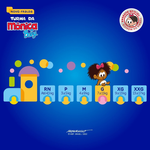 Imagem 6 de 7 de Fralda Turma Da Mônica Jumbo P 30un