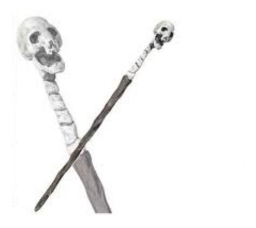 Varita Magica Calavera Harry Potter Hechicero Halloween