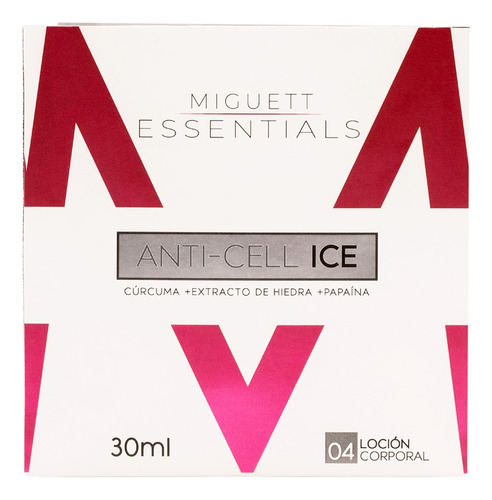 Anti-cell Ice (cúrcuma+extracto Hiedra+papaína) 30ml Miguett