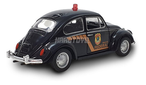 Carrinho De Ferro Fusca Policial 1/32 Welly