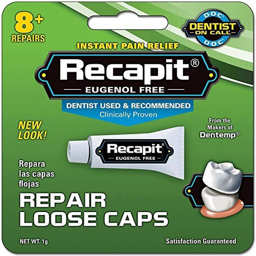 Recapit Cap Suelta Dental Repair - Reparaciones 8, Paquete D