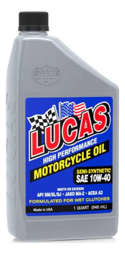 Aceite Semisintetico Para Motosicletas 4 Ciclos 10w-40 