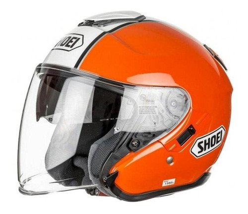 Capacete Shoei J-cruise Corso Laranja Tc-8 Aberto