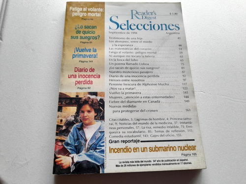 Revista Selecciones Del Readers Digest Setiembr 1994 Español