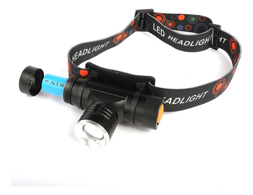 Linterna Portátil Recargable Usb Xml-t6 De 3 Modos Light Zoo