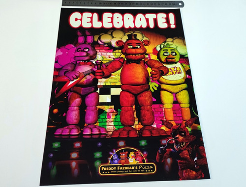 Cartel Poster Five Nights At Freddy's Fazbear's Pizza 