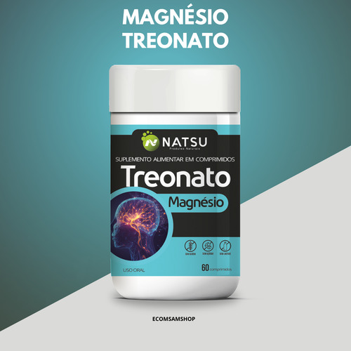 Kit Coenzima Q10 + Treonato + Complexo B 60 Capsulas Sem Sab
