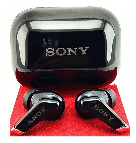 Audifonos Sony S20 Bluetooth Inalambricos Digitales Negros Color Cian Luz Rojo