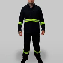 Comprar Uniforme Faixa Refletiva Jaleco Manga Longa + Calça Brim