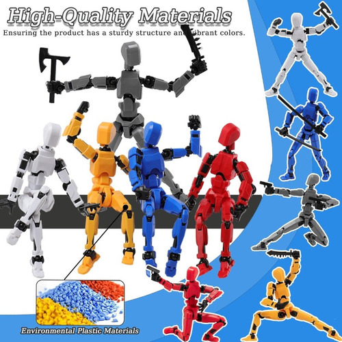 Diy 13 Joint Movable Magnetic Ninja Action Doll 7 Pieces