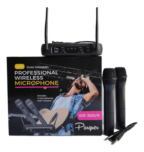 Micrófonos Parquer WR-368VR dinámico cardioide negros