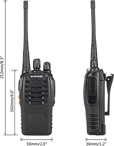 Imagen 4 de 8 de Walkie Talkie Baofeng Bf-888s Portátil Largo Alcance, Recarg
