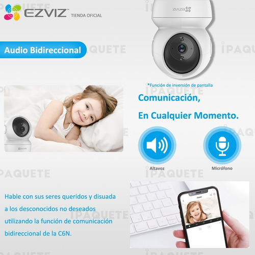 Cámara De Seguridad Wifi Ip Motorizado Audio Full Hd+soporte