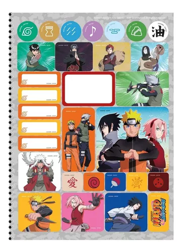 Kit Volta às Aulas Completo PERSONALIZADO - Naruto