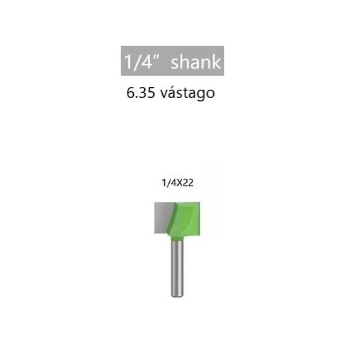 Fresa Madera Rectificadora Vástago ¼ X 22