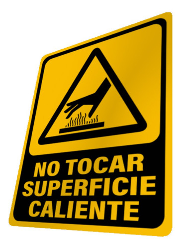 Avisos No Tocar Superficie Caliente Señalización Cartel