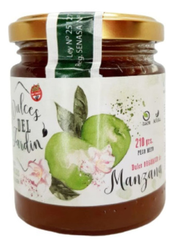 Mermelada Orgánica Dulces Del Jardín 3 X 210 Gr - Manzana