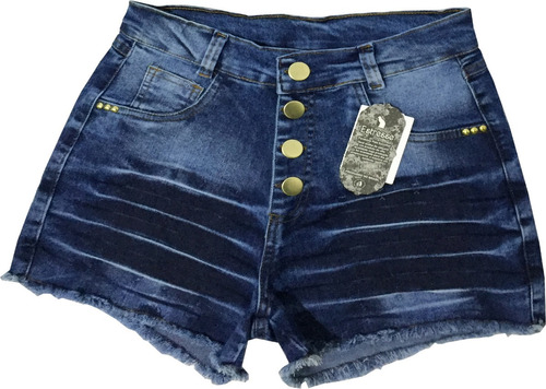 bermuda jeans feminina cintura alta mercado livre