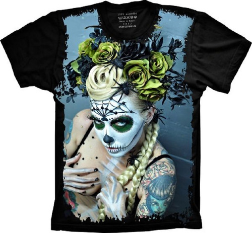 Camisa Cranio Caveira Mexicana