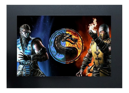 Cuadro De Sub Zero Y Scorpion Mortal Kombat