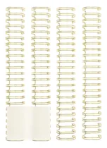 Comprar Cinch Paquete 4 Arillos Oro Engargolar Espirales Encuadernar