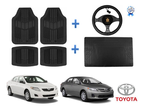 Tapetes 4pz + Cajuela + Volante Toyota Corolla 2009 - 2013