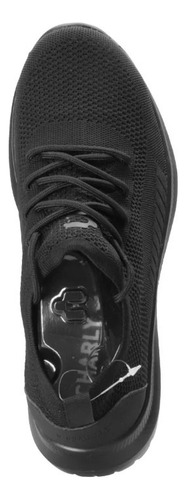 Tenis Hombre Charly 1029728 Walking Sneakers Negro / Negro