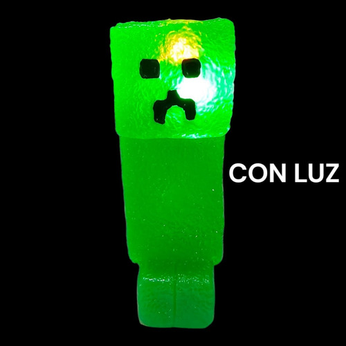 Minecraft Set Figuras Creeper, Lobo 4 Pzs Articulado