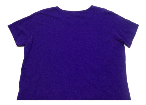 Remera Manga Corta Algodón Violeta Ohio Usa Mujer Talle Xl