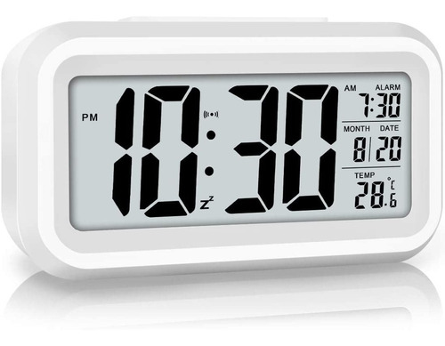 Reloj Alarma Despertador Digital Lcd Iluminado + Temperatura