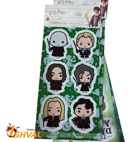 Imagen 2 de 2 de Stickers - Harry Potter - Mortifagos Chibi
