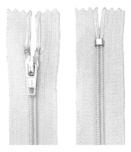 Ziper Fixo Fino Com Nylon N°3 Luli Com 18cm Pacote Com 100u