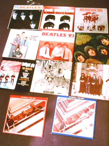 Lote 12 Mini Tapas Discos Beatles Usa Chu Bops Usa