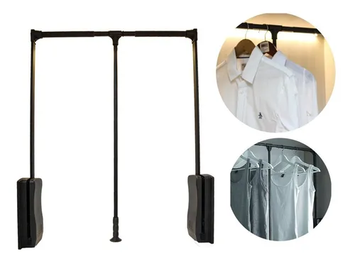 Perchero Elevable Placard Cierre Suave 600 830mm Unihopper Env o