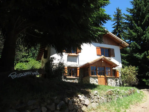 Amplia Casa Para 11 Personas Frente Al Lago Gutiérrez, A Pocos Metros Playa. Bariloche, Cabaña.