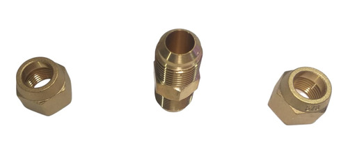 Niple Union Y Tuercas Forjadas 5/8 Flare Bronce