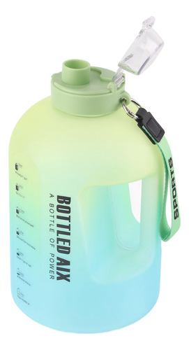 Botella De Agua Gradient De Plástico Portátil De Gran Capaci