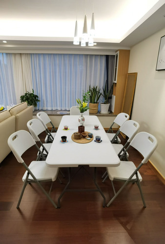 Mesa Plegable 1.80m Jardin Camping Exterior Comedor