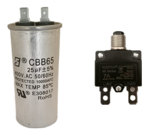 Botón Térmico / Capacitor Tablero Motor Rotorpump 1 H.p-mono