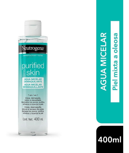 Agua Micelar Neutrogena Purified Skin 7 En 1 400ml 