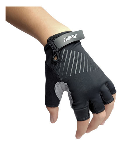 Guantes Dedos Cortos Fast Northfinder M Negro Gris