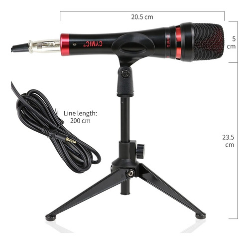 Kit Micrófono Condensador Con Tarjeta Sonido V8 Efecto 4en1