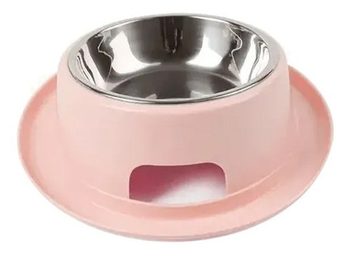 Bebedero Gato Perro Comedero Plato Anti Hormigas Acero Inox