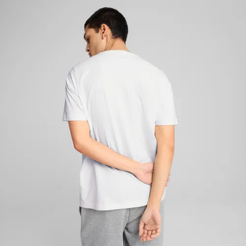 Polera Puma Ess Small No. 1 Logo Tee Blanco Hombre
