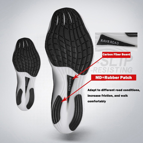 Zapatos Para Correr De Fibra De Carbono Para Parejas, Zapato
