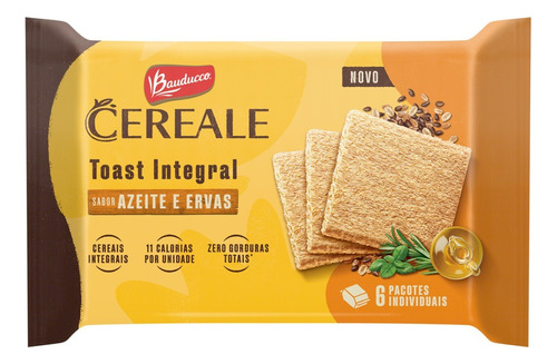 Torrada Integral Azeite E Ervas Bauducco Cereale Pacote 128g