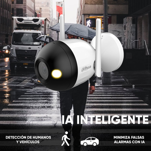 Kit videovigilancia Cronos Cámara Dahua Ip Bala F2C-PV 2MP Wifi Full Color Audio e Microsd 32gb com Accesorios Kit De Cámara Inteligente DH-F2C-PV-32GB Dahua Microsd WDD032G1P0C