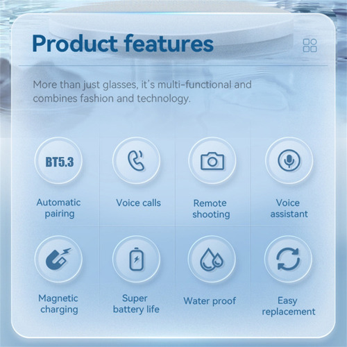 Gafas Inteligentes Bluetooth Para Llamadas, Fotos